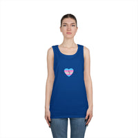 "Care Without Conditions" Tank Top: One Heartbeat. Equal Care.