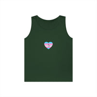 "Care Without Conditions" Tank Top: One Heartbeat. Equal Care.