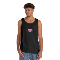 "Care Without Conditions" Tank Top: One Heartbeat. Equal Care.