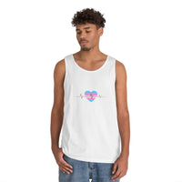 "Care Without Conditions" Tank Top: One Heartbeat. Equal Care.