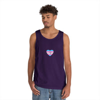 "Care Without Conditions" Tank Top: One Heartbeat. Equal Care.
