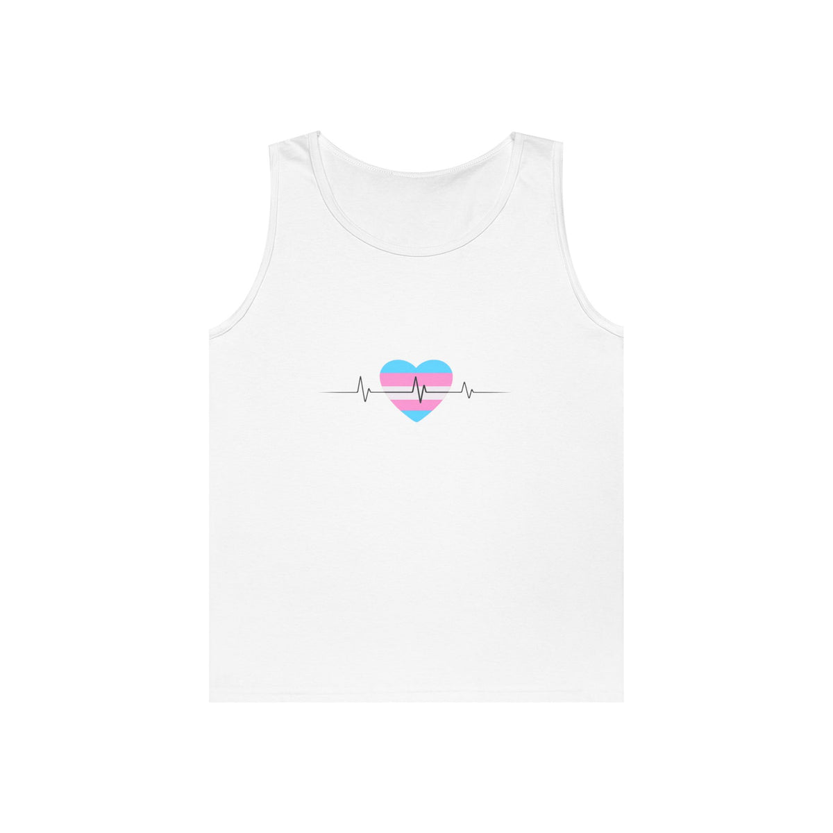 "Care Without Conditions" Tank Top: One Heartbeat. Equal Care.