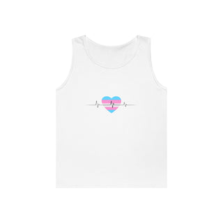 "Care Without Conditions" Tank Top: One Heartbeat. Equal Care.