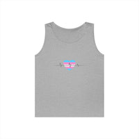 "Care Without Conditions" Tank Top: One Heartbeat. Equal Care.