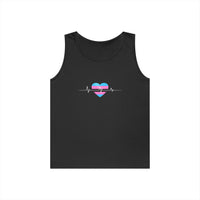 "Care Without Conditions" Tank Top: One Heartbeat. Equal Care.
