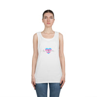 "Care Without Conditions" Tank Top: One Heartbeat. Equal Care.