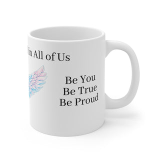 "Wings of Pride" Mug: Dignity. Pride. Belonging.
