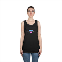 "Care Without Conditions" Tank Top: One Heartbeat. Equal Care.
