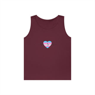 "Care Without Conditions" Tank Top: One Heartbeat. Equal Care.