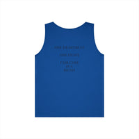 "Care Without Conditions" Tank Top: One Heartbeat. Equal Care.