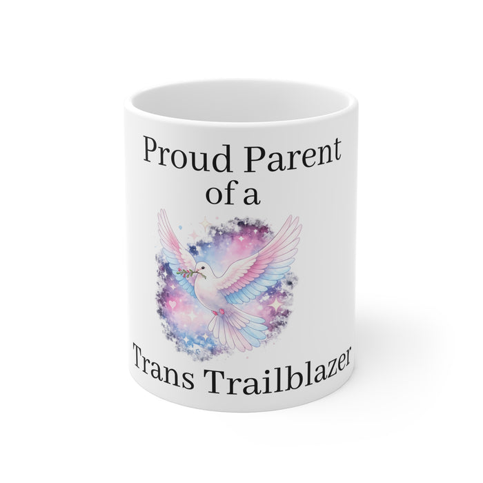 "Proud Parent of a Trans Trailblazer" Mug: Love Knows No Labels