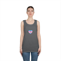 "Care Without Conditions" Tank Top: One Heartbeat. Equal Care.