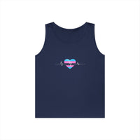 "Care Without Conditions" Tank Top: One Heartbeat. Equal Care.