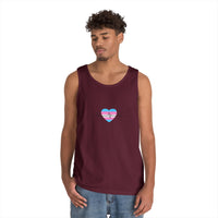 "Care Without Conditions" Tank Top: One Heartbeat. Equal Care.