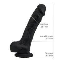 loving-joy-8-inch-realistic-silicone-dildo-with-suction-cup-and-balls-black