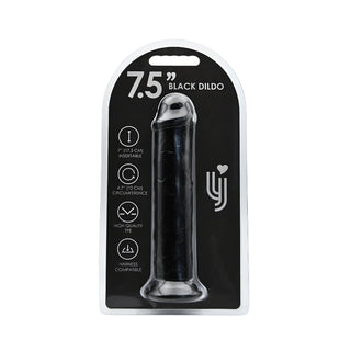 loving-joy-7-5-inch-suction-cup-dildo-black