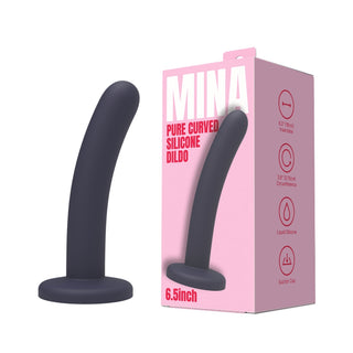 mina-pure-curved-silicone-dildo-6-5-inch