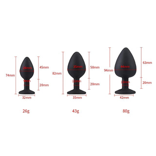 toosh-silicone-butt-plug-black-set-of-3-clear-stone