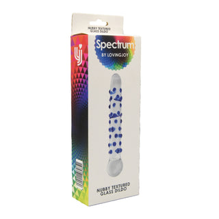 spectrum-nubby-textured-glass-dildo