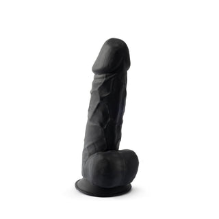8-5-inch-realistic-silicone-dual-density-girthy-dildo-with-suction-cup-with-balls-black