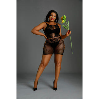 moonlight-black-cut-out-floral-mini-dress-plus-size