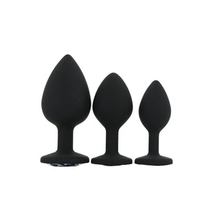 toosh-silicone-butt-plug-black-set-of-3-clear-stone